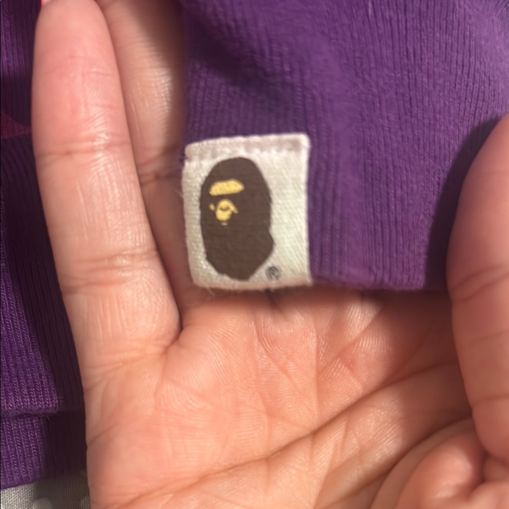 BAPE Camo Split Hoodie - Green and Purple - Picture 3 of 3